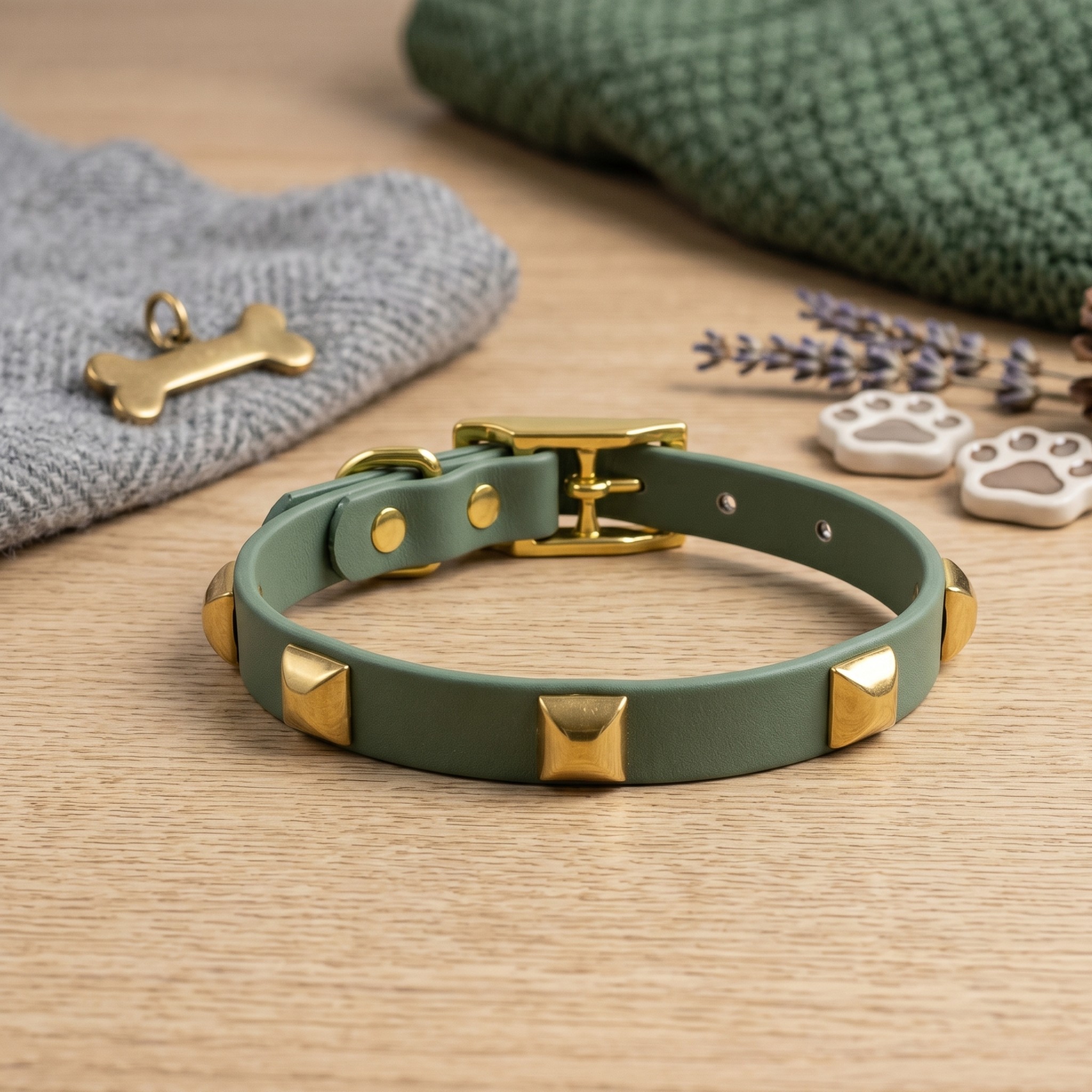 Collare per cani Multi Strass in Biothane